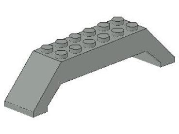 Lego Slope Stone 45° 10 x 2 x 2 (30180) light gray