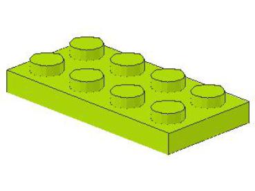 Lego Platte 2 x 4 (3020) limone