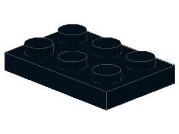 Lego Platte 2 x 3 (3021) schwarz