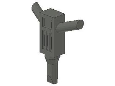 Lego Minifigur Presslufthammer (30228) dunkel bläulich grau