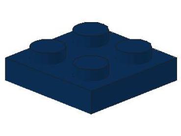 Lego Platte 2 x 2 (3022) dunkel blau