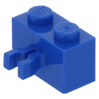 Lego Brick, modified 1 x 2 x 1 (30237) blue