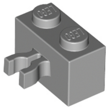 Lego Brick, modified 1 x 2 x 1 (30237) light bluish gray