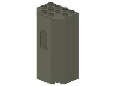 Lego Panel 3 x 4 x 6 (30246) Tower Wall, dark gray