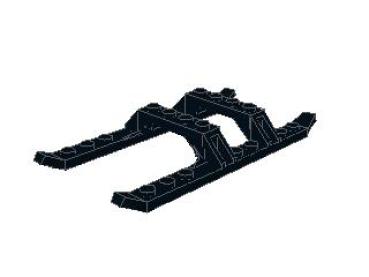 Lego Landing Skids 12 x 6 x 1 1/3 (30248) black