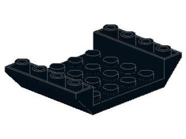 Lego Schrägstein, invers 45° 6 x 4 x 1 (30283) schwarz