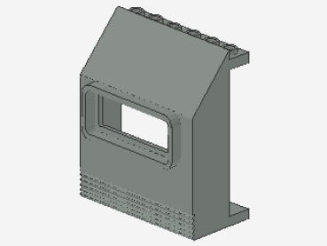 Lego Paneel 3 x 6 x 6 (30288) mit Fenster, hell grau