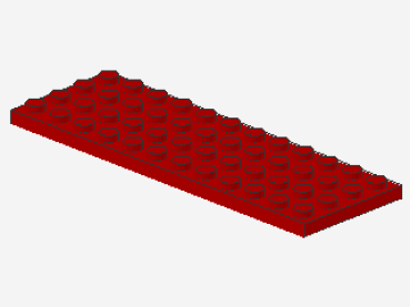 Lego Platte 4 x 12 (3029) rot