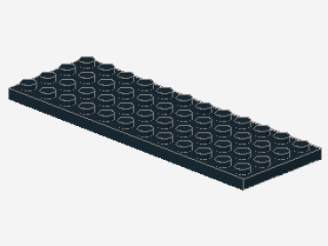 Lego Platte 4 x 12 (3029) schwarz