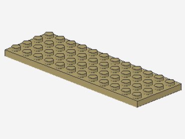 Lego Platte 4 x 12 (3029) tan