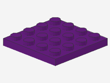 Lego Platte 4 x 4 (3031) dunkel purpur
