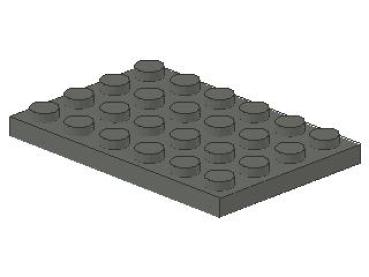 Lego Platte 4 x 6 (3032) dunkel bläulich grau
