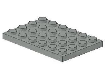 Lego Platte 4 x 6 (3032) hellgrau