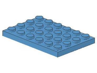 Lego Platte 4 x 6 (3032) mittel blau