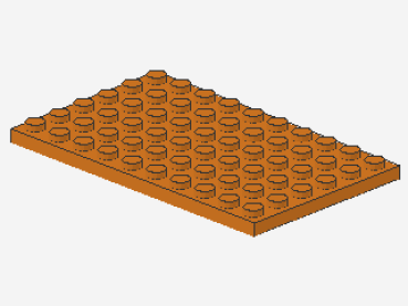 Lego Platte 6 x 10 (3033) orange