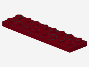 Lego Platte 2 x 8 (3034) dunkel rot
