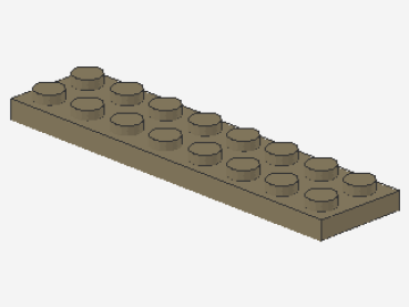Lego Platte 2 x 8 (3034) dunkel tan