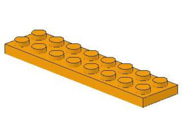 Lego Platte 2 x 8 (3034) mittel orange