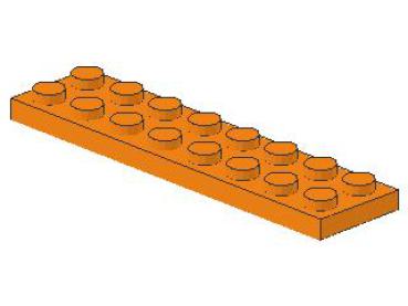 Lego Platte 2 x 8 (3034) orange