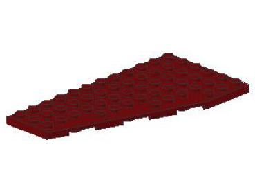 Lego Wedge Plate 12 x 6 (30355) dark red