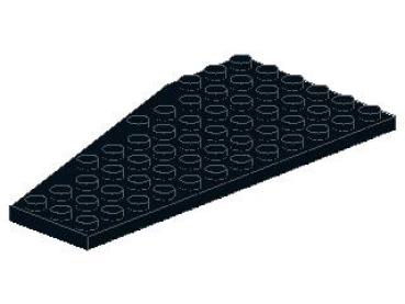 Lego Wedge Plate 12 x 6 (30356) black