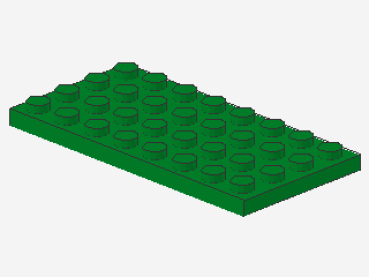 Lego Platte 4 x 8 (3035) grün