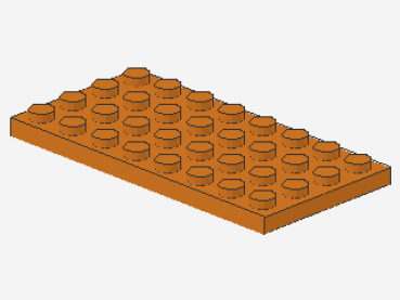 Lego Platte 4 x 8 (3035) orange