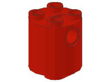 Lego Stein, rund 2 x 2 x 2 (30361c) rot