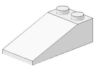 Lego Slope Stone 18° 4 x 2 x 1 (30363) white