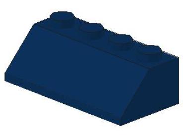 Lego Schrägstein 45° 2 x 4 x 1 (3037) dunkel blau