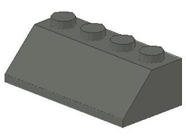 Lego Schrägstein 45° 2 x 4 x 1 (3037) dunkel bläulich grau