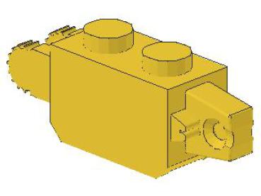 Lego Hinge Brick 1 x 2 (30386) yellow