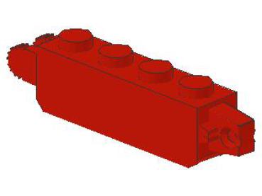 Lego Hinge Brick 1 x 2 (30387) red