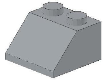 Lego Slope Stone 45° 2 x 2 x 1 (3039) light bluish gray NEW