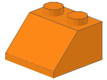 Lego Slope Stone 45° 2 x 2 x 1 (3039) orange