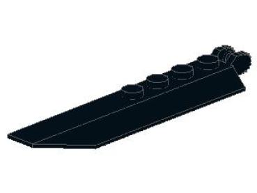 Lego Scharnier Platte 1 x 8 (30407) schwarz