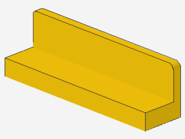 Lego Panel 1 x 4 x 1 (30413) yellow