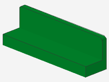 Lego Panel 1 x 4 x 1 (30413) green