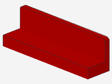 Lego Paneel 1 x 4 x 1 (30413) rot