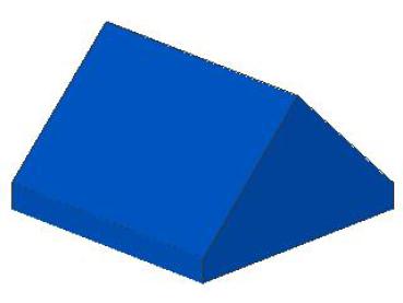 Lego Slope Stone 45° 2 x 2 x 1 (3043) blue