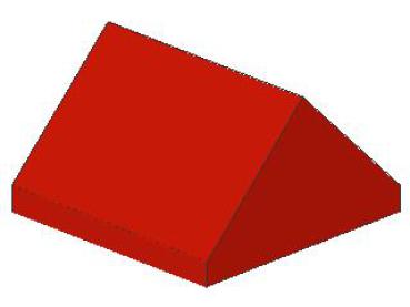 Lego Slope Stone 45° 2 x 2 x 1 (3043) red