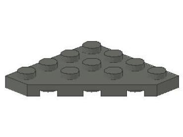 Lego Wedge Plate 4 x 4 (30503) dark bluish gray