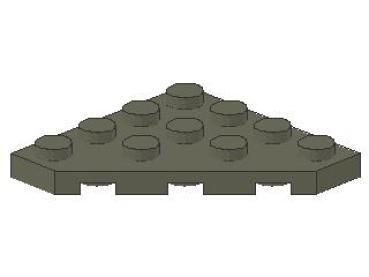 Lego Wedge Plate 4 x 4 (30503) dark gray