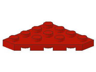 Lego Wedge Plate 4 x 4 (30503) red