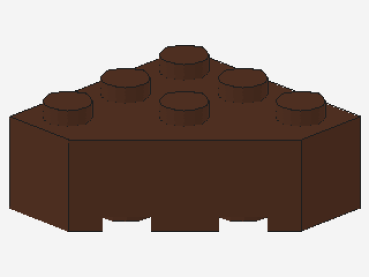 Lego Wedge 3 x 3 (30505) brown
