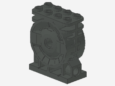 Lego Triebwerk 2 x 4 x 6 (30535) dunkel grau