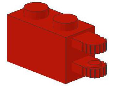 Lego Scharnier Stein 1 x 2 (30540) rot