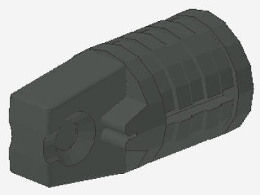 Lego Hinge Cylinder 1 x 2 (30552) dark gray