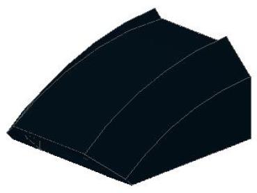 Lego Slope Stone, curved 2 x 2 x 1 (30602) black