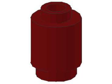 Lego Stein, rund 1 x 1 x 1 (3062b) dunkel rot